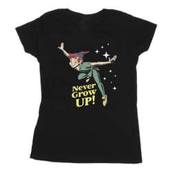 Disney - T-shirt NEVER GROW UP - Femme (Noir)