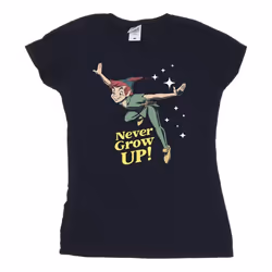 Disney - T-shirt NEVER GROW UP - Femme (Bleu marine)