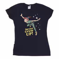 Disney - T-shirt NEVER GROW UP - Femme (Bleu marine)