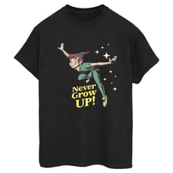 Disney - T-shirt NEVER GROW UP - Femme (Noir)