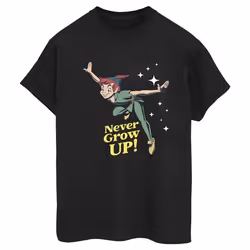 Disney - T-shirt NEVER GROW UP - Femme (Noir)