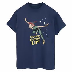 Disney - T-shirt NEVER GROW UP - Femme (Bleu marine)