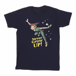 Disney - T-shirt NEVER GROW UP - Garçon (Bleu marine)