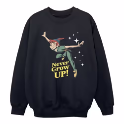Disney - Sweat NEVER GROW UP - Fille (Noir)