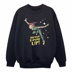 Disney - Sweat NEVER GROW UP - Fille (Noir)