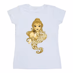 Disney - T-shirt BEAUTY AND THE BEAST NEVER JUDGE - Femme (Blanc)