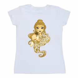 Disney - T-shirt BEAUTY AND THE BEAST NEVER JUDGE - Femme (Blanc)