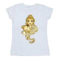 Disney - T-shirt BEAUTY AND THE BEAST NEVER JUDGE - Femme (Blanc)
