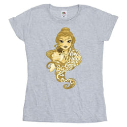 Disney - T-shirt BEAUTY AND THE BEAST NEVER JUDGE - Femme (Gris chiné)