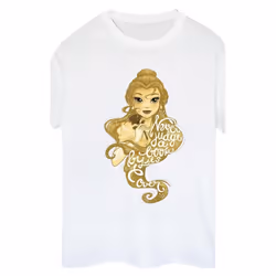 Disney - T-shirt BEAUTY AND THE BEAST NEVER JUDGE - Femme (Blanc)