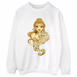 Disney - Sweat BEAUTY AND THE BEAST NEVER JUDGE - Femme (Blanc)