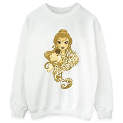 Disney - Sweat BEAUTY AND THE BEAST NEVER JUDGE - Femme (Blanc)