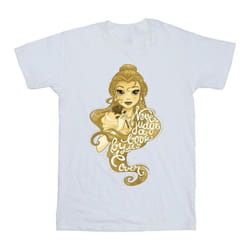 Disney - T-shirt BEAUTY AND THE BEAST NEVER JUDGE - Fille (Blanc)