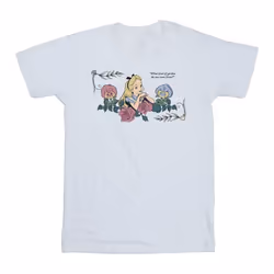 Disney - T-shirt ALICE IN WONDERLAND WHAT KIND OF GARDEN - Homme (Blanc)