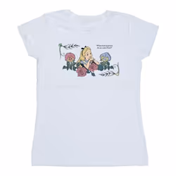 Disney - T-shirt ALICE IN WONDERLAND WHAT KIND OF GARDEN - Femme (Blanc)