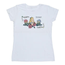 Disney - T-shirt ALICE IN WONDERLAND WHAT KIND OF GARDEN - Femme (Blanc)