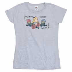 Disney - T-shirt ALICE IN WONDERLAND WHAT KIND OF GARDEN - Femme (Gris chiné)