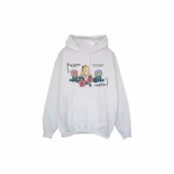 Disney - Sweat à capuche ALICE IN WONDERLAND WHAT KIND OF GARDEN - Femme (Blanc)