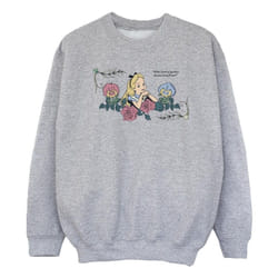 Disney - Sweat ALICE IN WONDERLAND WHAT KIND OF GARDEN - Fille (Gris chiné)