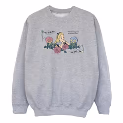 Disney - Sweat ALICE IN WONDERLAND WHAT KIND OF GARDEN - Fille (Gris chiné)