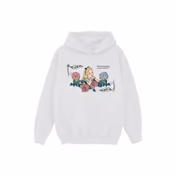 Disney - Sweat à capuche ALICE IN WONDERLAND WHAT KIND OF GARDEN - Fille (Blanc)
