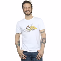 Disney - T-shirt BEAUTY AND THE BEAST - Homme (Blanc)