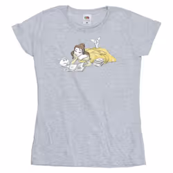 Disney - T-shirt BEAUTY AND THE BEAST - Femme (Gris chiné)