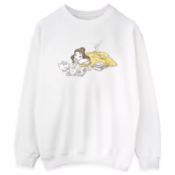 Disney - Sweat BEAUTY AND THE BEAST - Femme (Blanc)