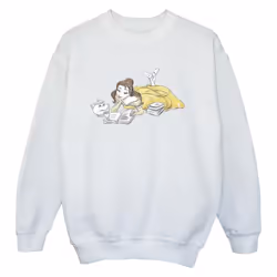 Disney - Sweat BEAUTY AND THE BEAST - Garçon (Blanc)