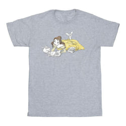 Disney - T-shirt BEAUTY AND THE BEAST - Fille (Gris chiné)