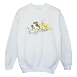 Disney - Sweat BEAUTY AND THE BEAST - Fille (Blanc)