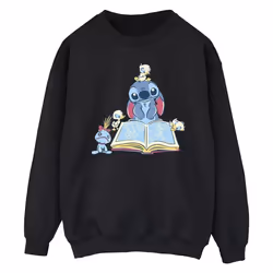 Disney - Sweat READING READING A BOOK - Homme (Noir)