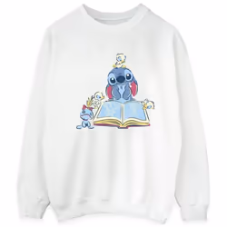 Disney - Sweat READING READING A BOOK - Homme (Blanc)