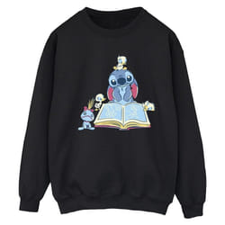 Disney - Sweat READING READING A BOOK - Femme (Noir)