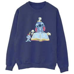Disney - Sweat READING READING A BOOK - Femme (Bleu marine)