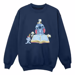 Disney - Sweat READING READING A BOOK - Garçon (Bleu marine)