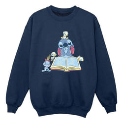 Disney - Sweat READING READING A BOOK - Garçon (Bleu marine)