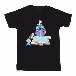 Disney - T-shirt LILO & STITCH - Fille (Noir)