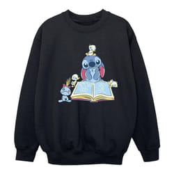 Disney - Sweat READING READING A BOOK - Fille (Noir)