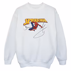 Marvel - Sweat WITH A BOOK - Garçon (Blanc)