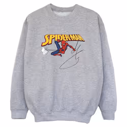 Marvel - Sweat WITH A BOOK - Garçon (Gris chiné)