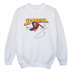Marvel - Sweat WITH A BOOK - Fille (Blanc)