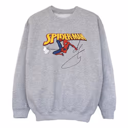 Marvel - Sweat WITH A BOOK - Fille (Gris chiné)