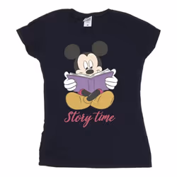 Disney - T-shirt STORY TIME - Femme (Bleu marine)