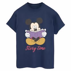 Disney - T-shirt STORY TIME - Femme (Bleu marine)