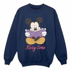 Disney - Sweat STORY TIME - Fille (Bleu marine)