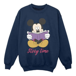 Disney - Sweat STORY TIME - Fille (Bleu marine)