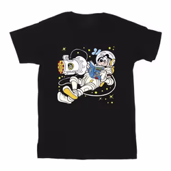 Disney - T-shirt READING IN SPACE - Homme (Noir)