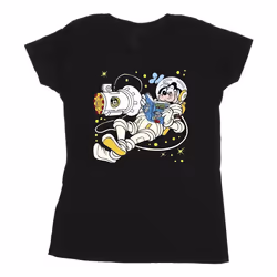 Disney - T-shirt READING IN SPACE - Femme (Noir)