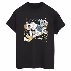 Disney - T-shirt READING IN SPACE - Femme (Noir)